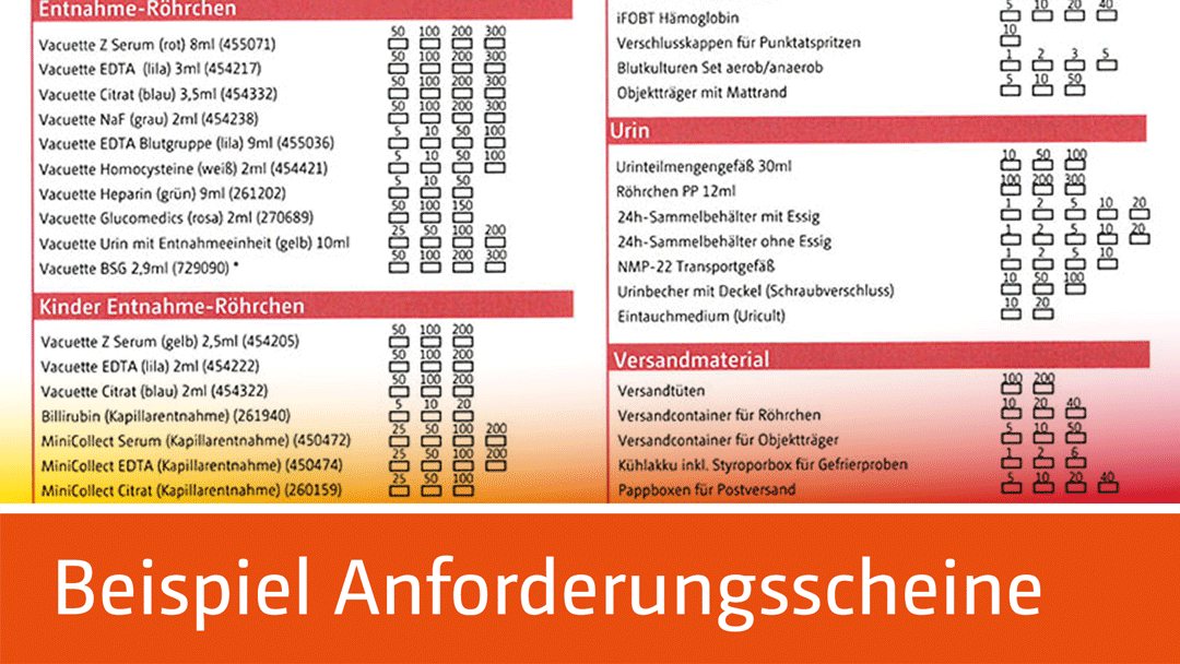 Anforderungsscheine