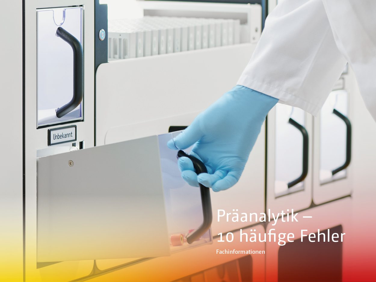 Titelbild Broschüre 10 häufige Fehler in der Präanalytik