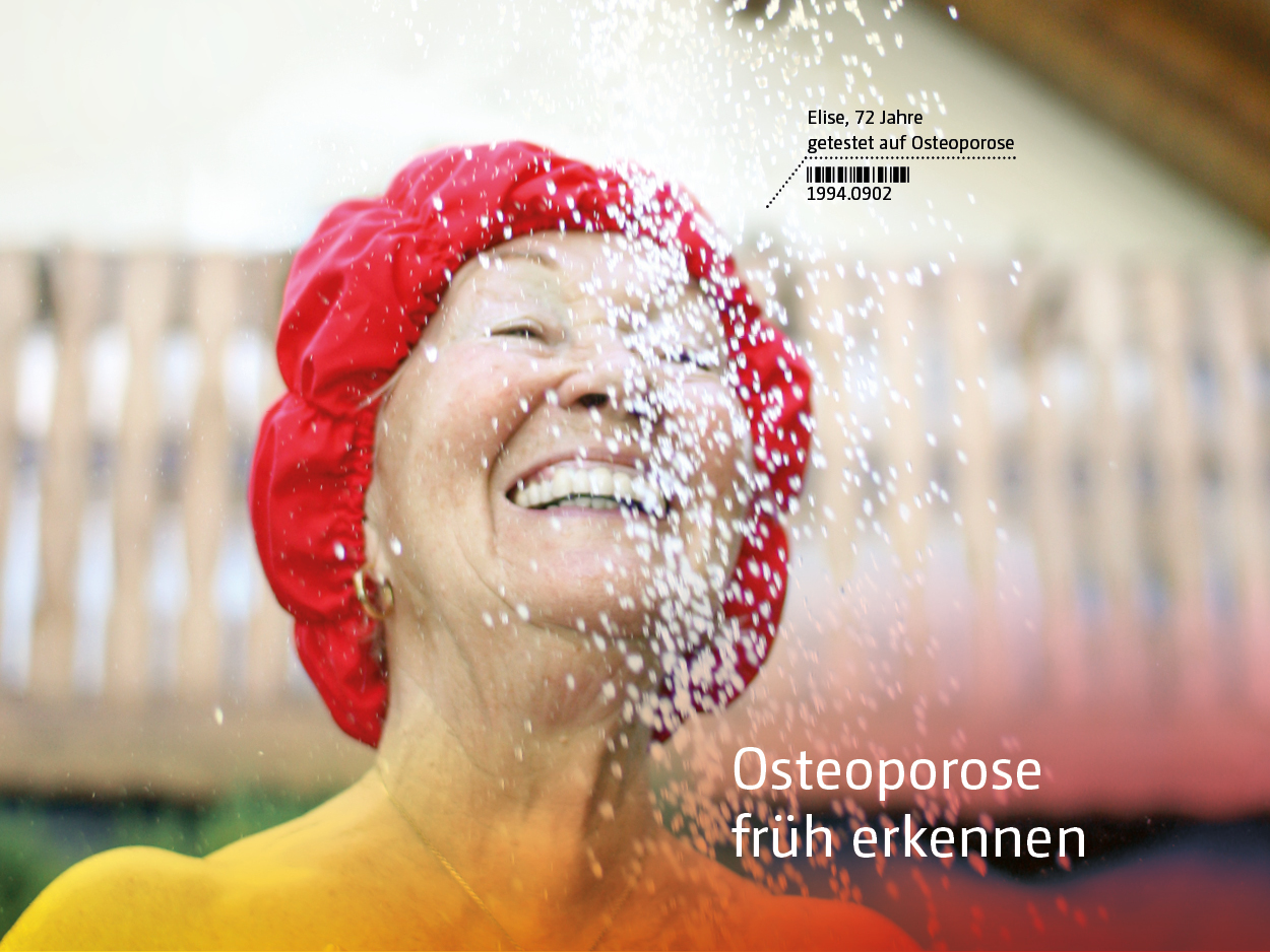 Titelbild Broschüre Osteoporose früh erkennen Gesundheitsvorsorge