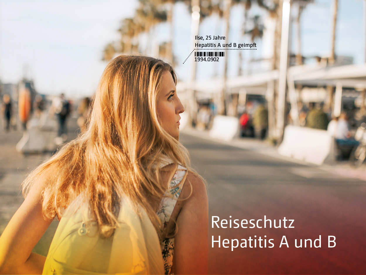 Titelbild Broschüre Reiseschutz Hepatitis A und B Gesundheitsvorsorge